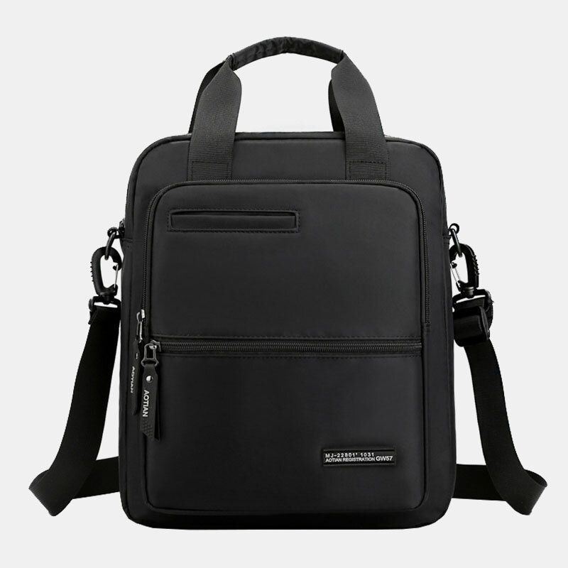 Mężczyźni Oxford Tkaniny O Dużej Pojemności Wodoodporna Multi-carry Wielofunkcyjna 13-calowa Torba Na Laptopa Teczka Torba Na Ramię Torba Crossbody