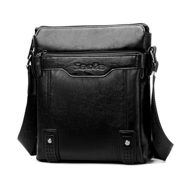 Męska Biznesowa Torba Listonoszka Solidna Torba Na Ramię Crossbody