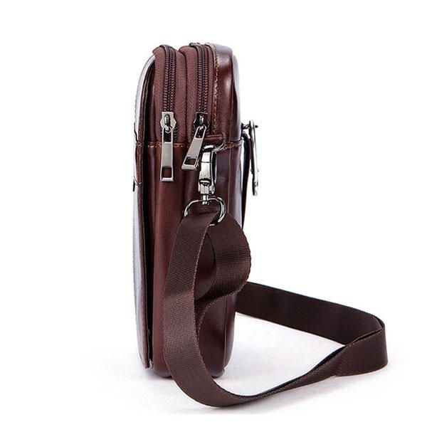 Męska Damska Torba Z Prawdziwej Skóry Na Co Dzień Business Vintage Crossbody Bag