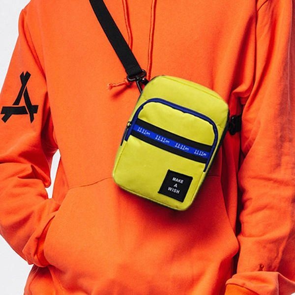 Męska I Damska Torba Crossbody Kolorowe Blokowe Torby Na Zamek Wodoodporne Do Podróży