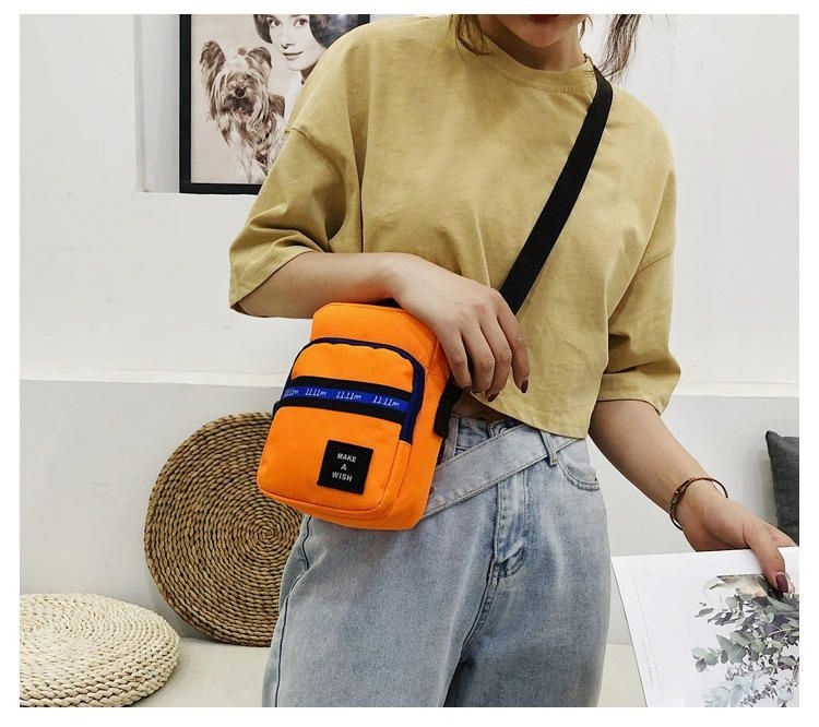 Męska I Damska Torba Crossbody Kolorowe Blokowe Torby Na Zamek Wodoodporne Do Podróży