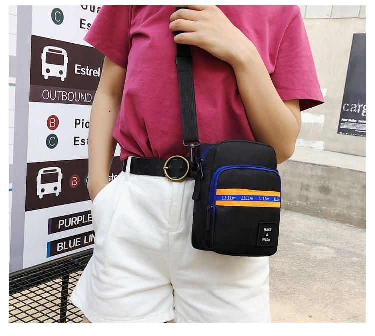 Męska I Damska Torba Crossbody Kolorowe Blokowe Torby Na Zamek Wodoodporne Do Podróży