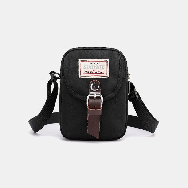 Męska Nylonowa Mini Łatwa Do Przenoszenia Codzienna Torba Na Ramię Crossbody