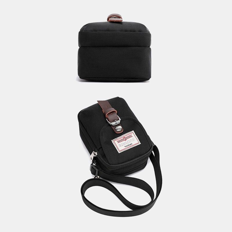 Męska Nylonowa Mini Łatwa Do Przenoszenia Codzienna Torba Na Ramię Crossbody