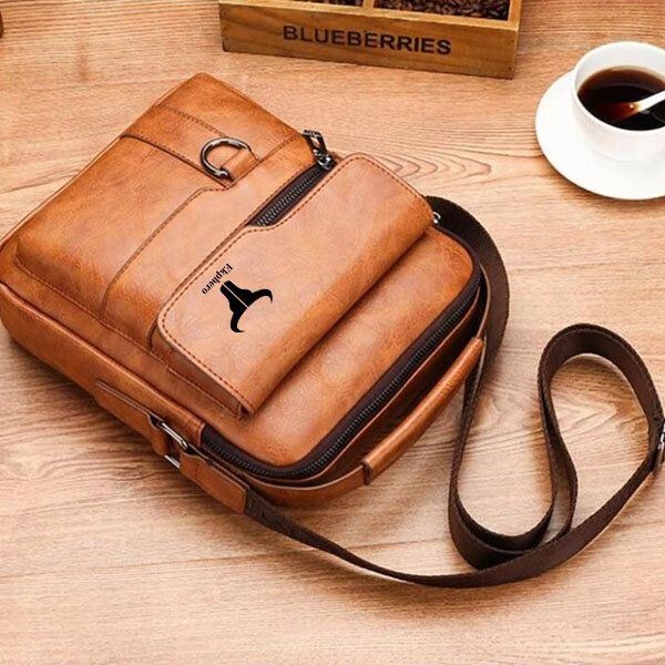 Męska Torba Biznesowa W Stylu Vintage Ze Sztucznej Skóry Torba Crossbody Torba Do Pracy Biurowej