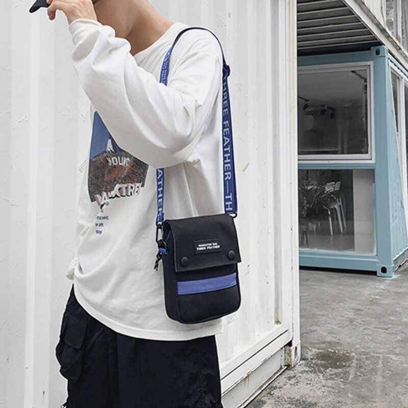 Męska Torba Na Ramię Z Nylonu Unisex Mini Fashion Casual Outdoor Hip-hop Crossbody Bag