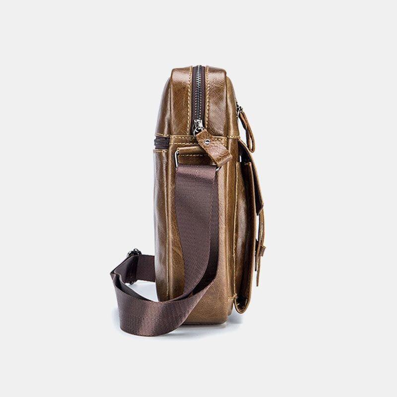 Męska Torba Na Ramię Z Wieloma Kieszeniami I Antykradzieżowymi Torbami Crossbody