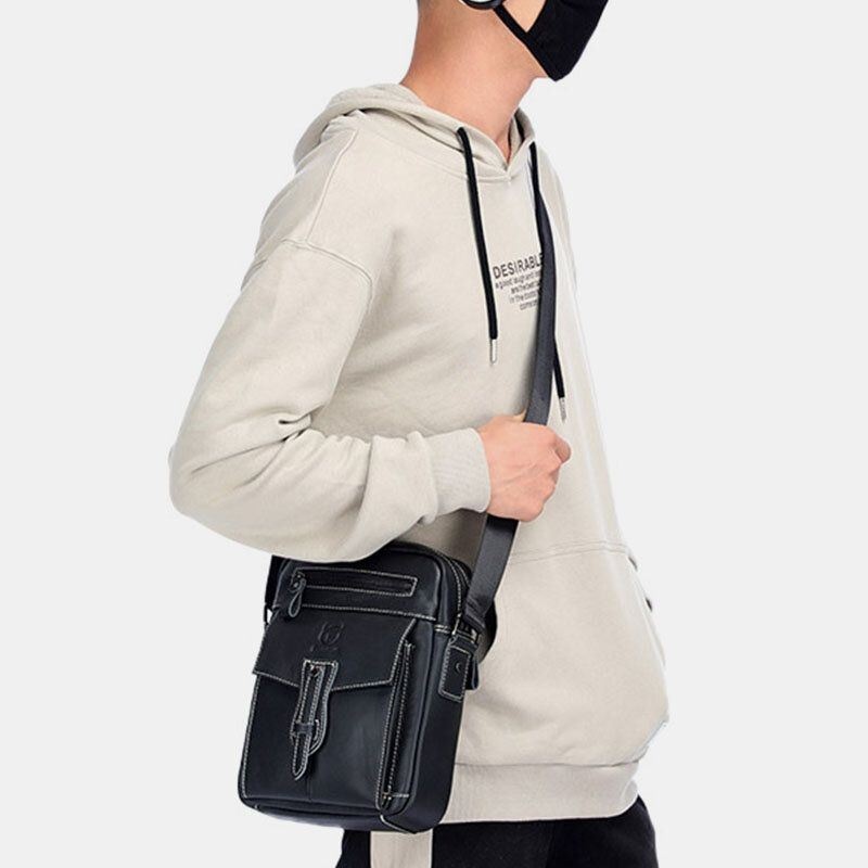 Męska Torba Na Ramię Z Wieloma Kieszeniami I Antykradzieżowymi Torbami Crossbody