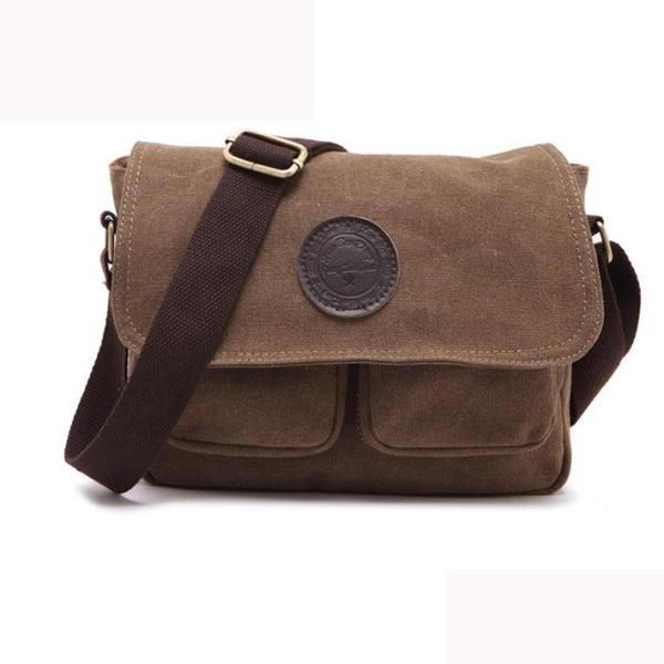 Męska Torba Retro Crossbody Płócienna Torba Na Ramię Messenger