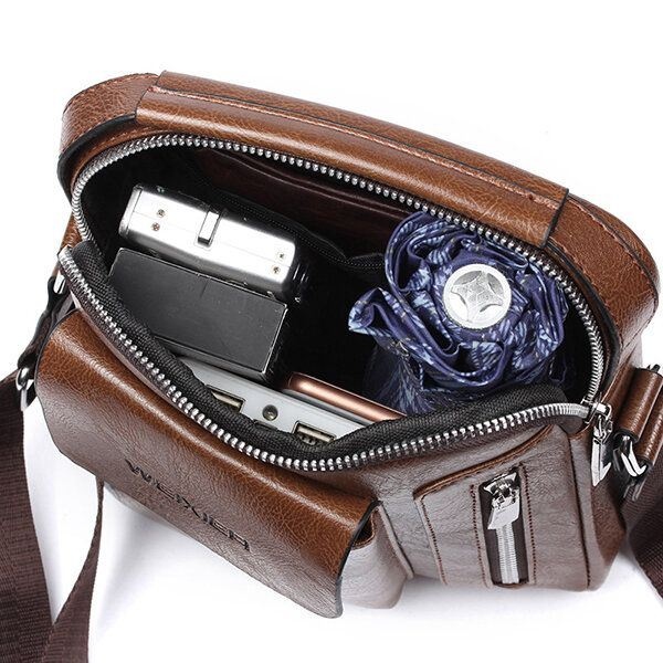 Męska Torebka Ze Skóry Pu W Stylu Vintage Retro Torba Na Ramię Torba Na Ramię