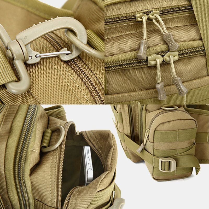 Męska Unisex Nylon Tactical Camouflage Outdoor Riding Multi-carry Tooling Bag Crossbody Bag Waist Bag