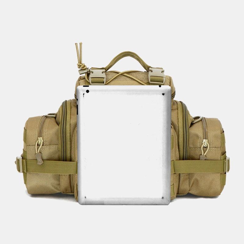 Męska Unisex Nylon Tactical Camouflage Outdoor Riding Multi-carry Tooling Bag Crossbody Bag Waist Bag