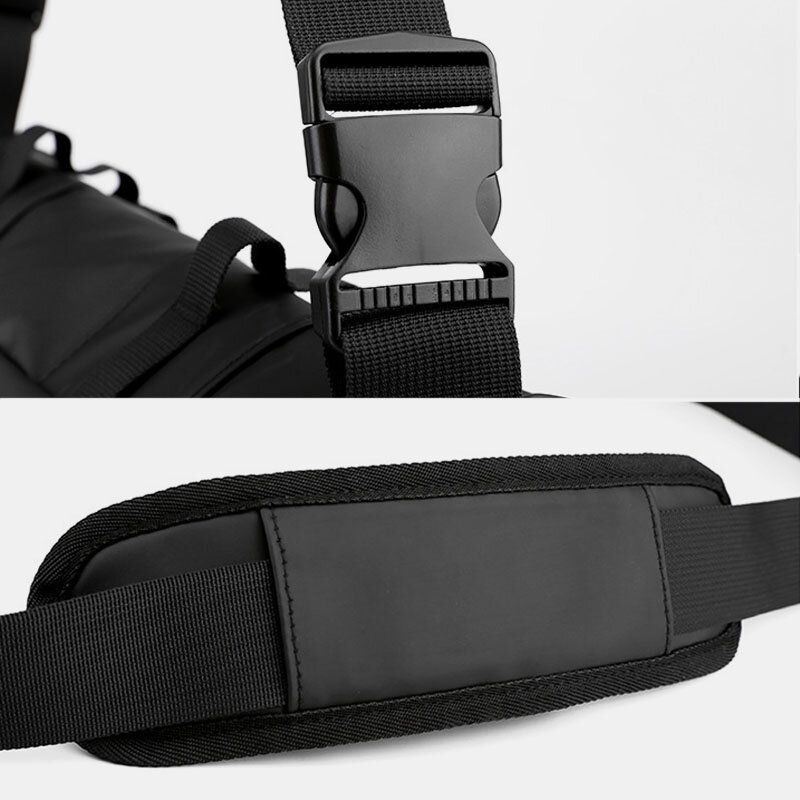 Męski Unisex Nylonowy Regulowany Pasek Na Ramię Z Wieloma Kieszeniami Torby Crossbody Na Co Dzień Tylna Kieszeń Antykradzieżowa Torba Na Ramię