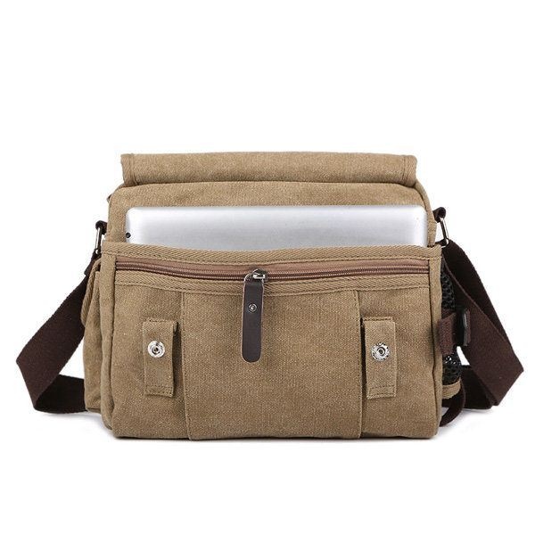 Płótno Outdoor Travel Leisure Ramię Mężczyźni Kobiety Retro Pojemność Torba Crossbody