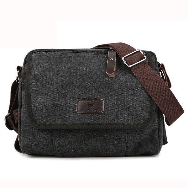 Płótno Outdoor Travel Leisure Ramię Mężczyźni Kobiety Retro Pojemność Torba Crossbody