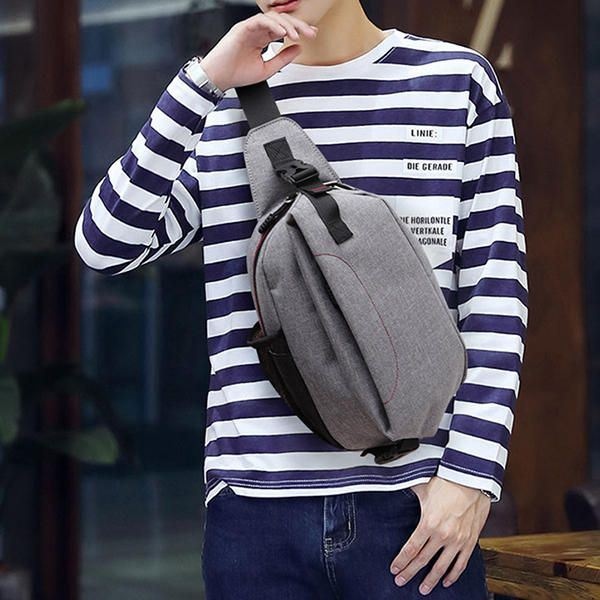 Wielofunkcyjna Torba Crossbody Męska Płócienna Outdoor Sport