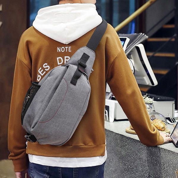 Wielofunkcyjna Torba Crossbody Męska Płócienna Outdoor Sport