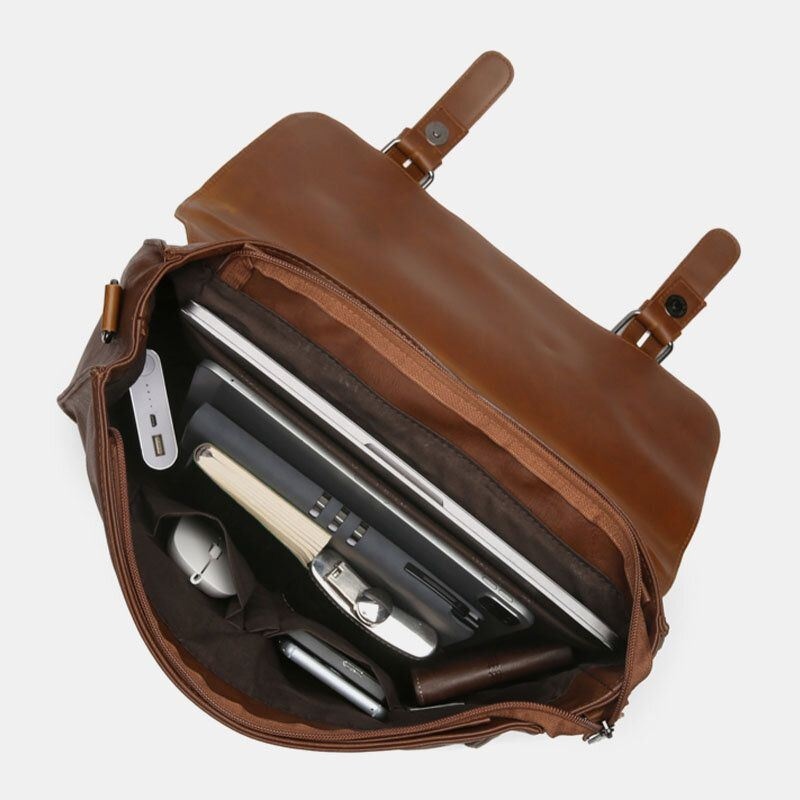 Wielofunkcyjna Wielofunkcyjna Wielofunkcyjna Torba Nauczyciela Ze Skóry Pu Teczka Torba Na Ramię Crossbody