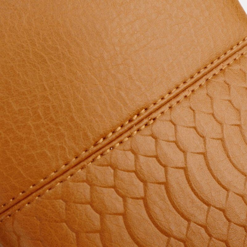 Kobiety Faux Leather Retro Duża Pojemność 6.3 Cala Torba Na Telefon Wielo-slotowy Uchwyt Na Karty Portfel Ze Sprzęgłem
