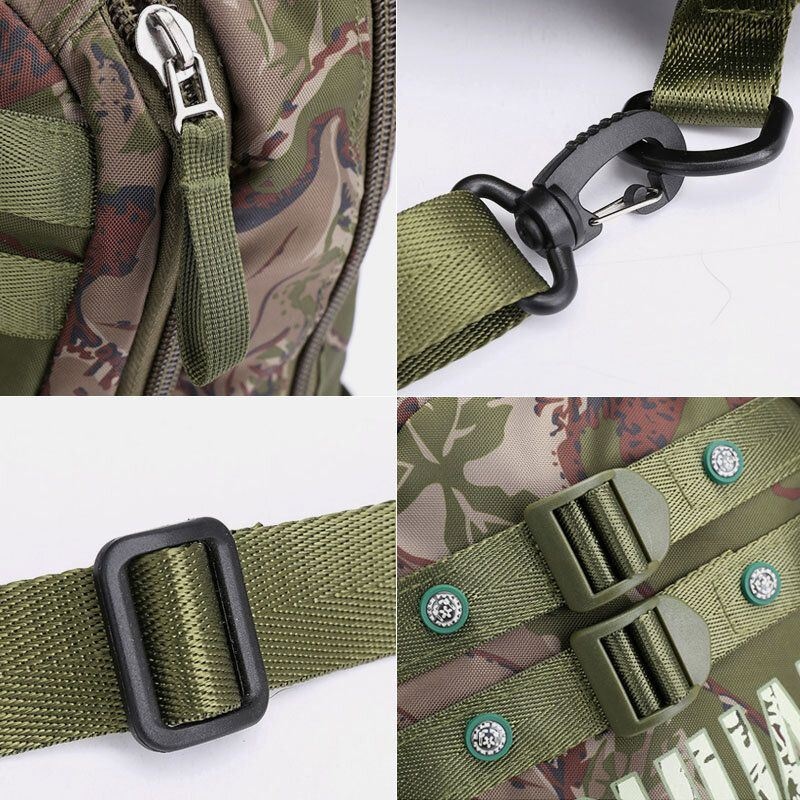 Mężczyźni Kamuflaże Wielofunkcyjna Duża Pojemność Wodoodporna Sportowa Torba Na Klatkę Piersiową Torba Na Ramię Torba Crossbody Plecak