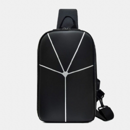 Mężczyźni Nylon Casual Outdoor Sport Jednolity Kolor Torba Na Klatkę Piersiową Crossbody Bag