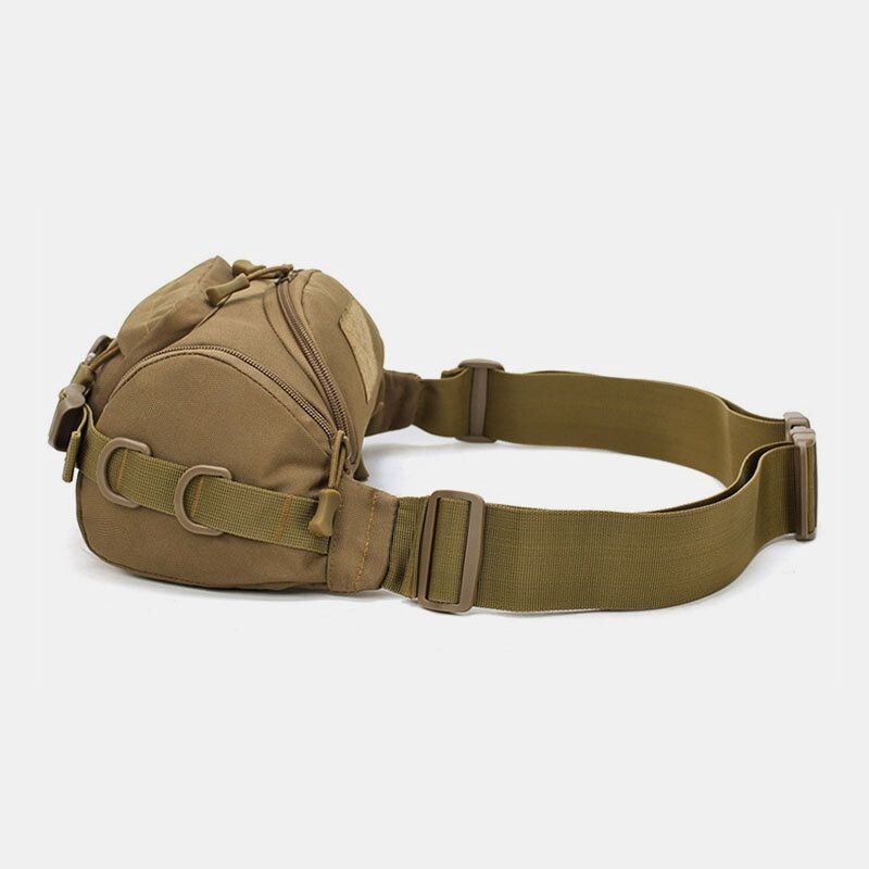 Mężczyźni Płótno Kamuflaż Outdoor Tactical Sport Riding Waist Bag Torba Na Ramię Torba Na Klatkę Piersiową