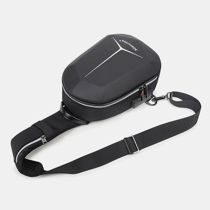 Męska Torba O Dużej Pojemności Do Ładowania Usb Wielowarstwowa Wodoodporna Torba Crossbody Torba Na Klatkę Piersiową Torba Na Ramię