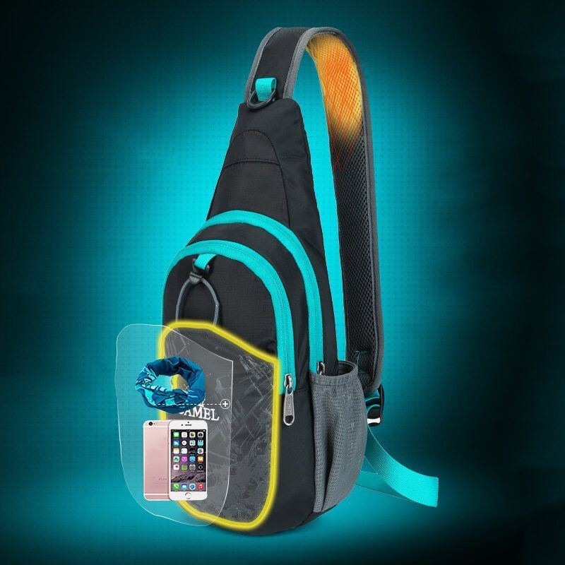 Męski Wodoodporny Poliester Outdoor Easy Carry Travel Casual Torba Na Klatkę Piersiową Na Ramię