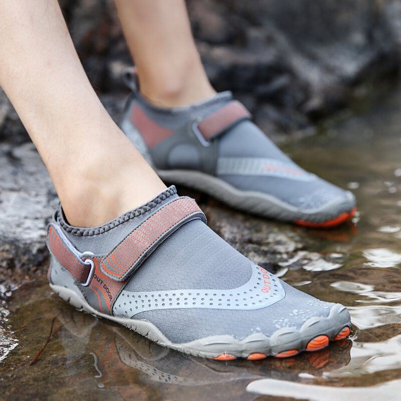 Mężczyźni Outdoor Fabric Mesh Antypoślizgowe Szybkoschnące Buty Do Nurkowania Na Plaży