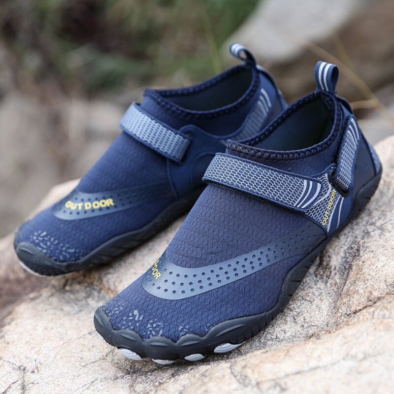 Mężczyźni Outdoor Fabric Mesh Antypoślizgowe Szybkoschnące Buty Do Nurkowania Na Plaży