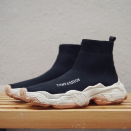 Męska Dzianina Wygodna Antypoślizgowa Casual Chunky Running Sock Sneakers