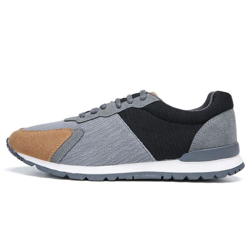 Męskie Colorblock Mesh Splicing Oddychające Sportowe Casual Forrest Sneakers