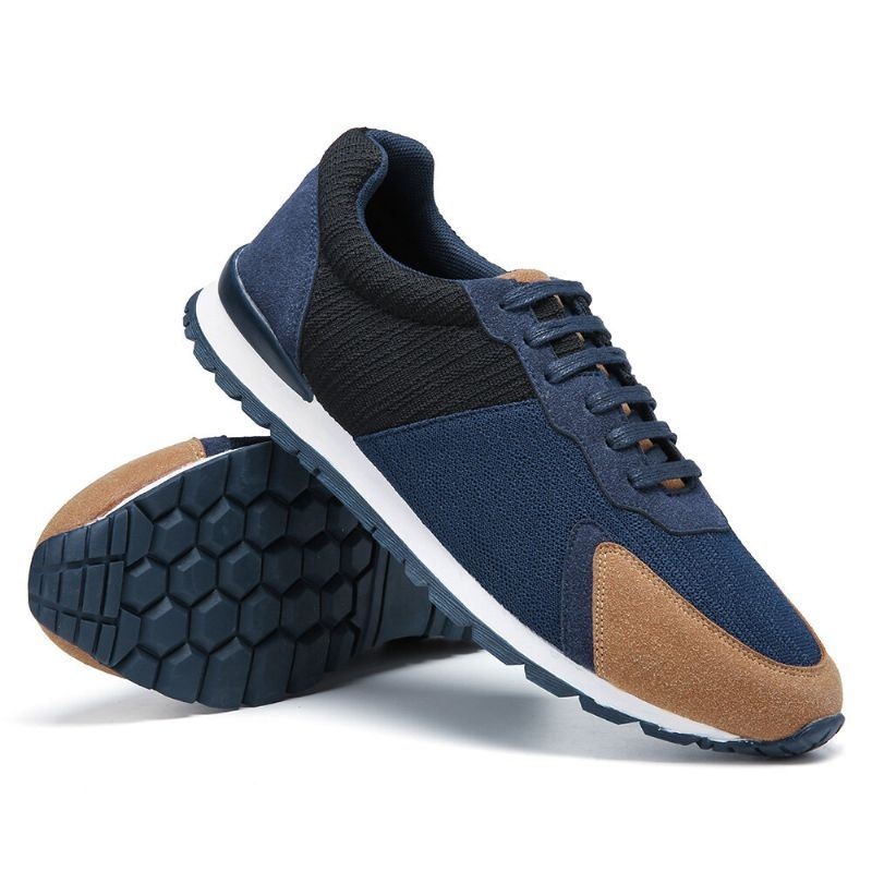 Męskie Colorblock Mesh Splicing Oddychające Sportowe Casual Forrest Sneakers