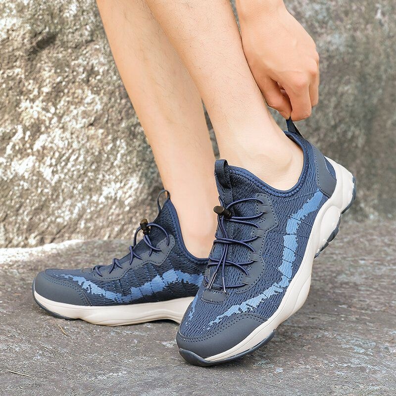 Męskie Oddychające Siatkowe Buty Sportowe Na Świeżym Powietrzu Antypoślizgowe Buty Turystyczne