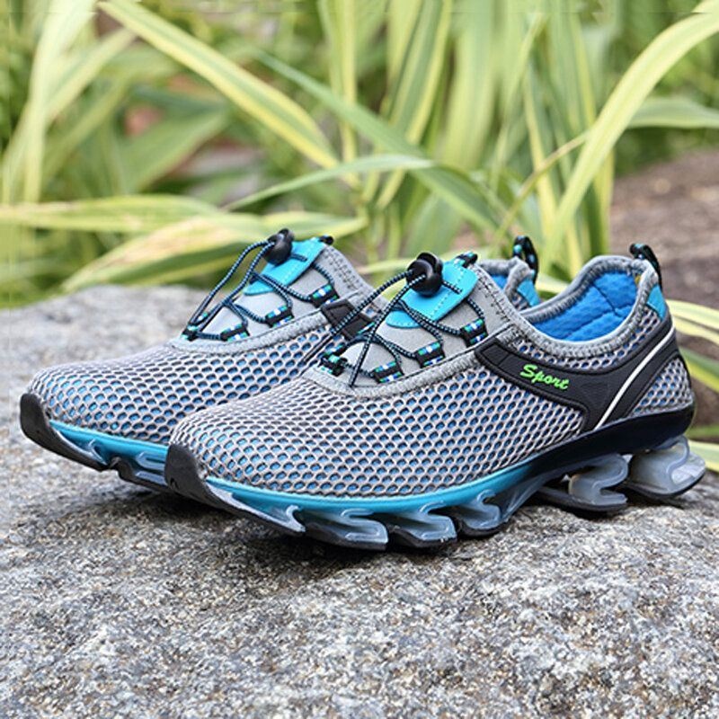 Męskie Siatkowe Oddychające Miękkie Dno Antypoślizgowe Gumka Wspinaczkowa Casual Outdoor Shoes